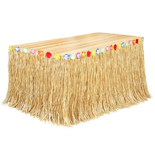 Fovths luau grass table - grass,