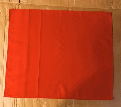 Polyester red table skirt - polyester,