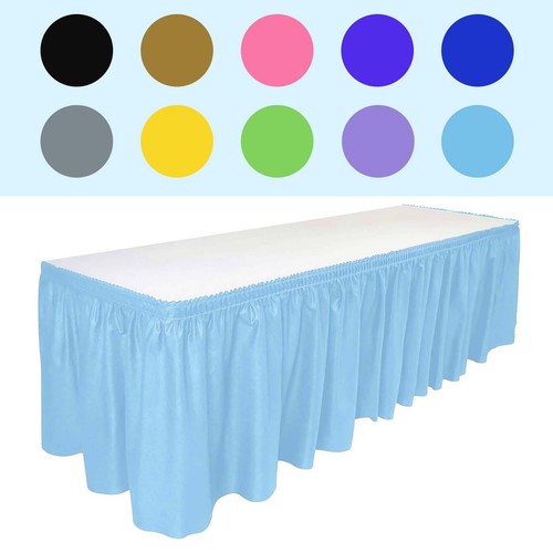 Plastic table skirt - skirt, 29"x14ft